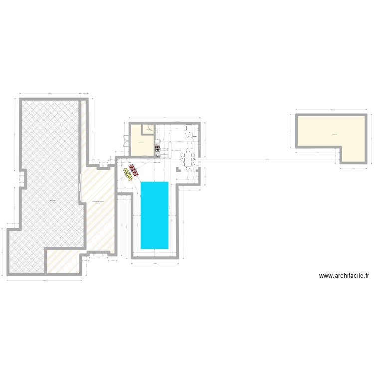 POOL HOUSE 5. Plan de 0 pièce et 0 m2