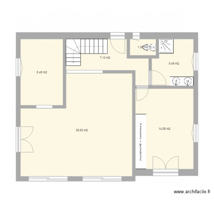 plan blaise rdc. Plan de 0 pièce et 0 m2