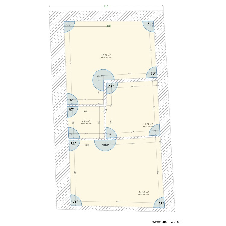 Chamaillard Existant RDC Futur F2. Plan de 0 pièce et 0 m2