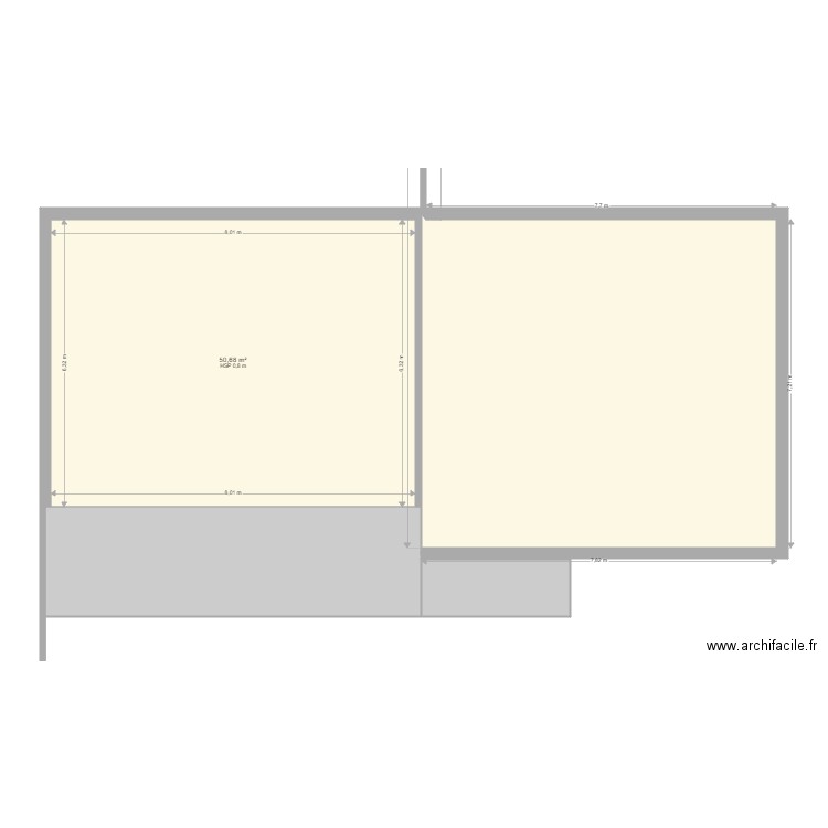 Terrasse Beton. Plan de 0 pièce et 0 m2