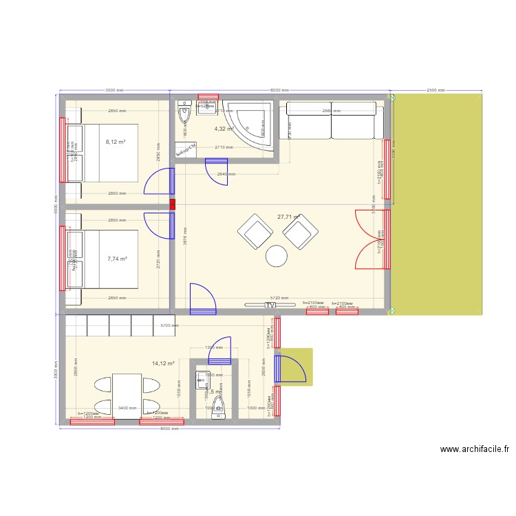 3ка Барн 4. Plan de 0 pièce et 0 m2