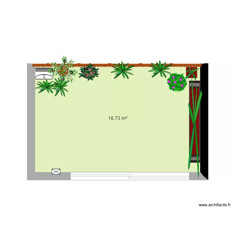 terrasse. Plan de terrasse. Plan de