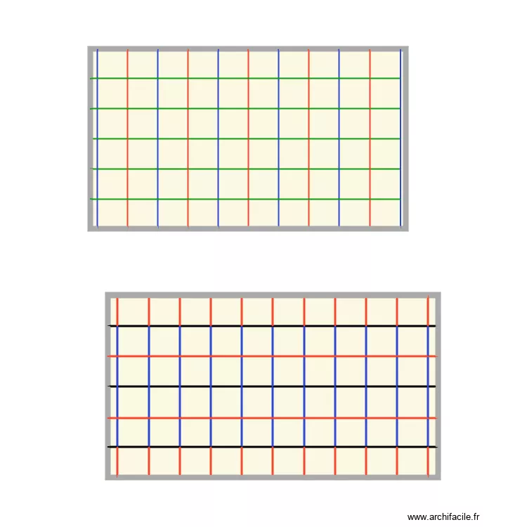 faux plafond. Plan de 