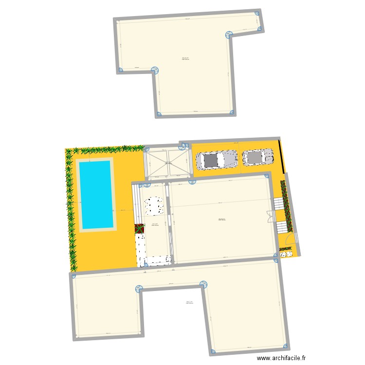 Cadastre_Gouv_taupin_initial. Plan de 5 pièces et 327 m2