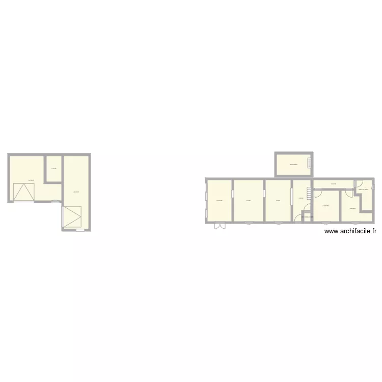 MAISON 95 M2. Plan de 