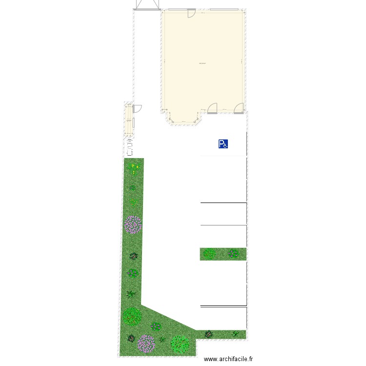 RDC TABAC. Plan de 2 pièces et 105 m2