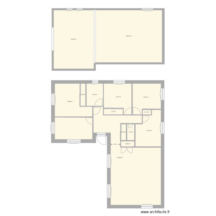 MPRéférence. Plan de 0 pièce et 0 m2