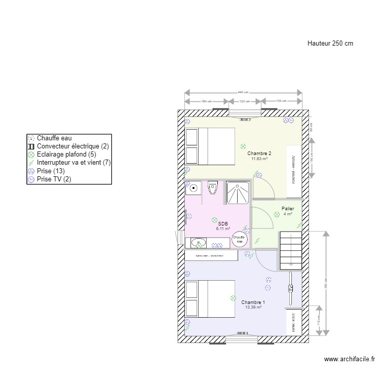 Loc 2 Etage. Plan de 0 pièce et 0 m2