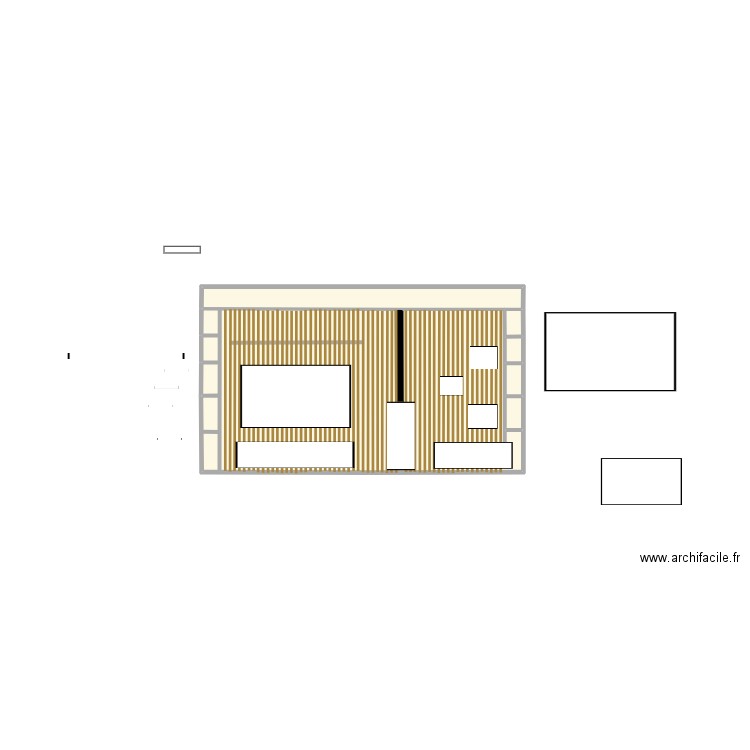 salon 2023. Plan de 6 pièces et 13 m2