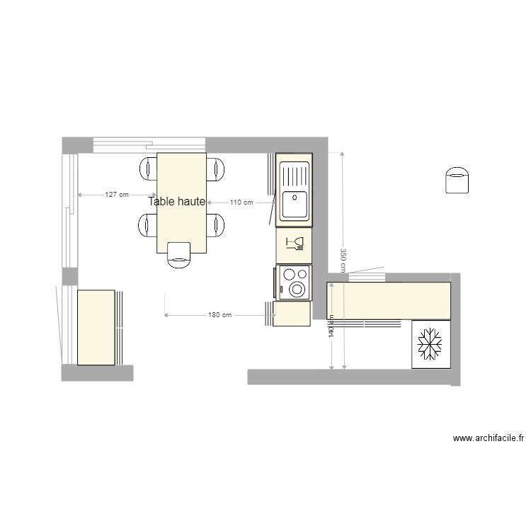 CUISINE BARAQUETTE 3. Plan de 0 pièce et 0 m2