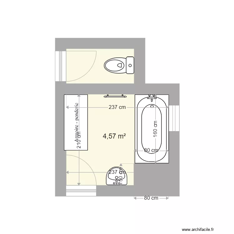 CROQUIS SDB RUFER. Plan de CROQUIS SDB RUFER. Plan de
