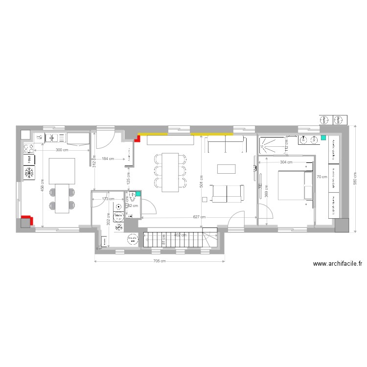 plans intérieurs uniquement v2. Plan de 0 pièce et 0 m2