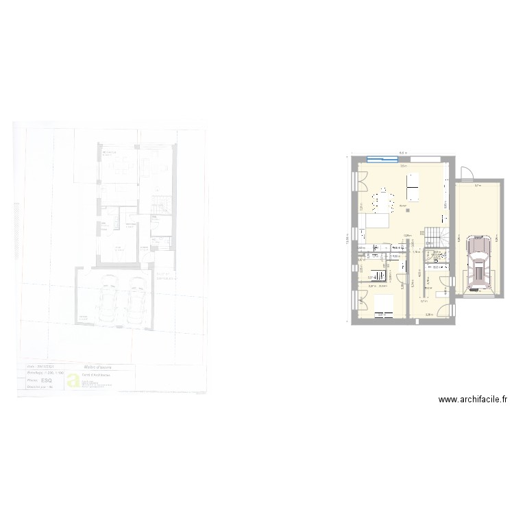 CogePlus version sans porche. Plan de 0 pièce et 0 m2