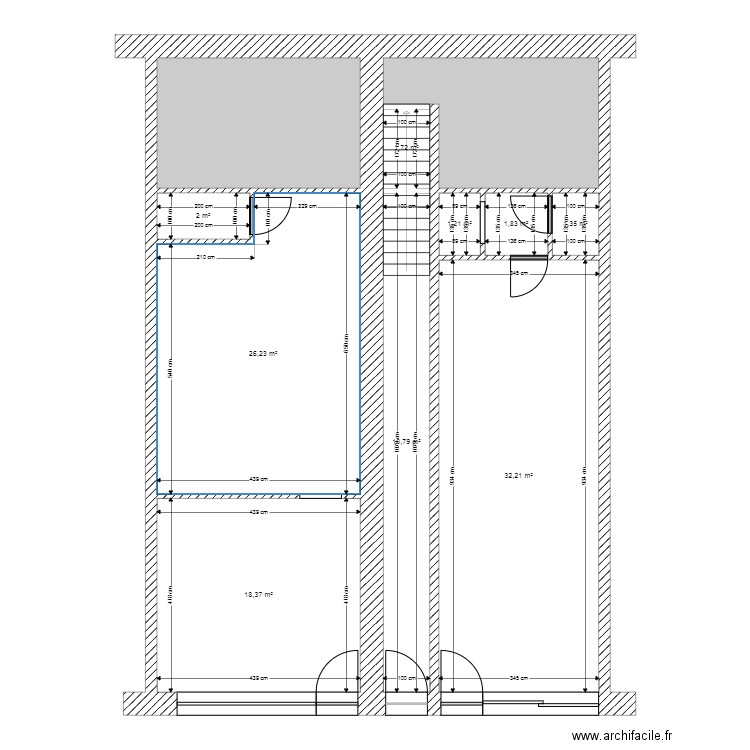 UGUR RDC. Plan de 11 pièces et 119 m2