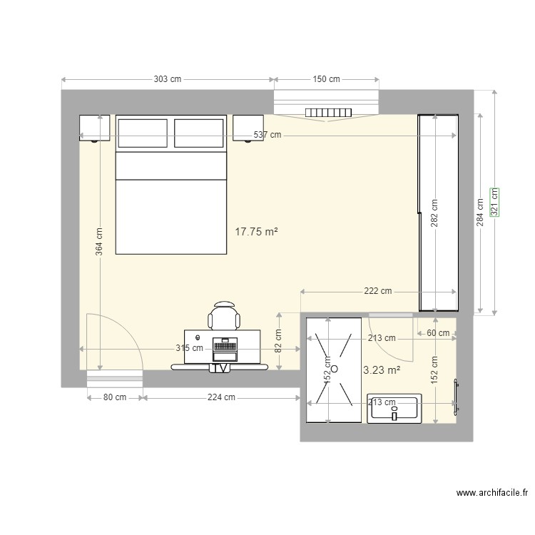 CH ETAGE. Plan de 0 pièce et 0 m2