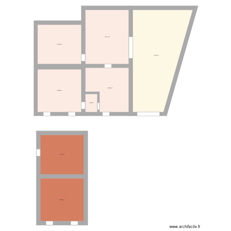 Maison principale . Plan de 0 pièce et 0 m2