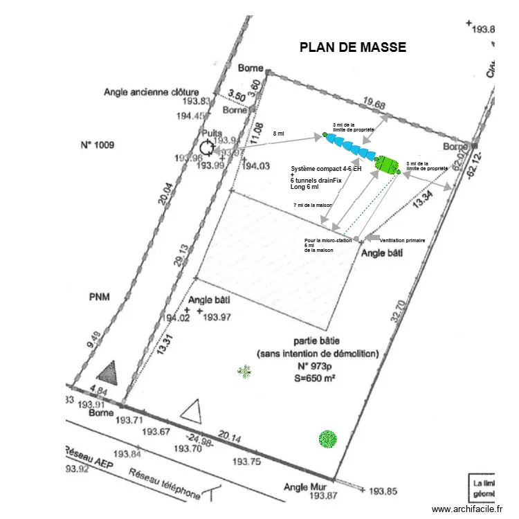 De Sousa Pais. Plan de 