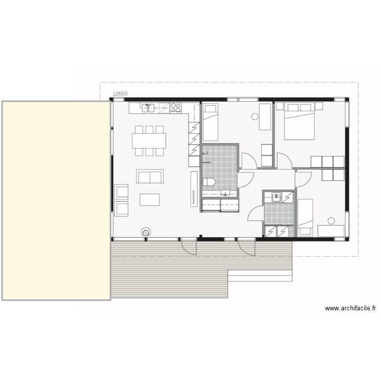 Maison . Plan de 1 pièce et 1669 m2