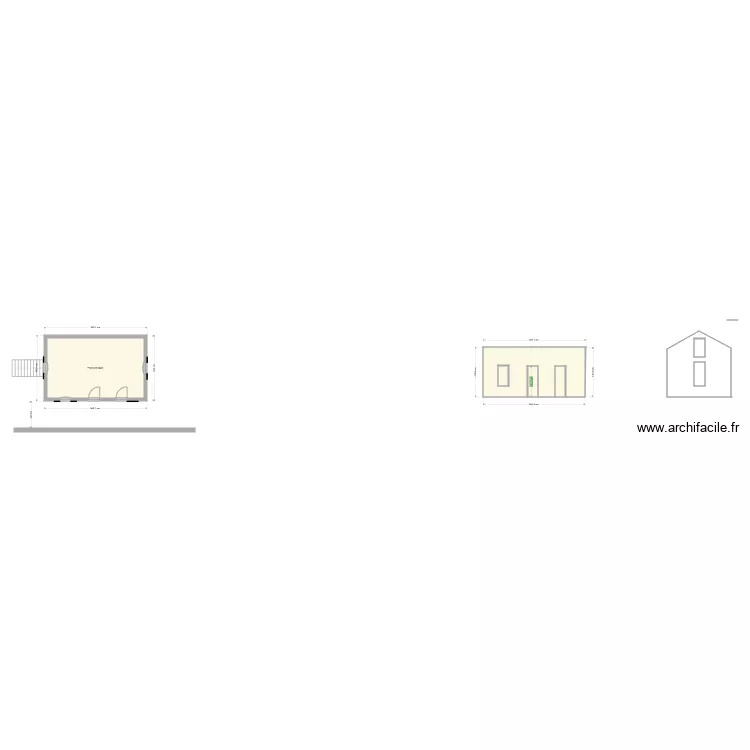Rouvre pi&egrave;ce. Plan de 