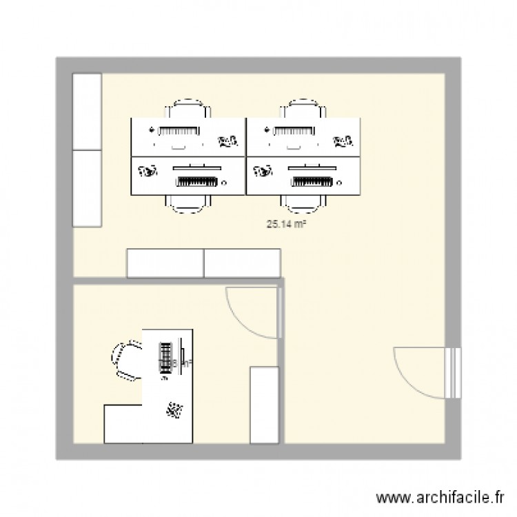 Plan bureau compta v2. Plan de 0 pièce et 0 m2