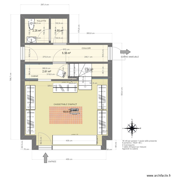 DONOSTIA SKFK. Plan de 6 pièces et 34 m2