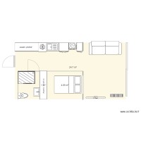 plan appartement 25 m2