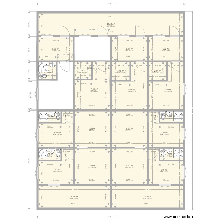 HLM Final . Plan de 0 pièce et 0 m2