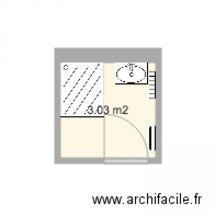 plan SDB Lassaigne projet. Plan de 0 pièce et 0 m2