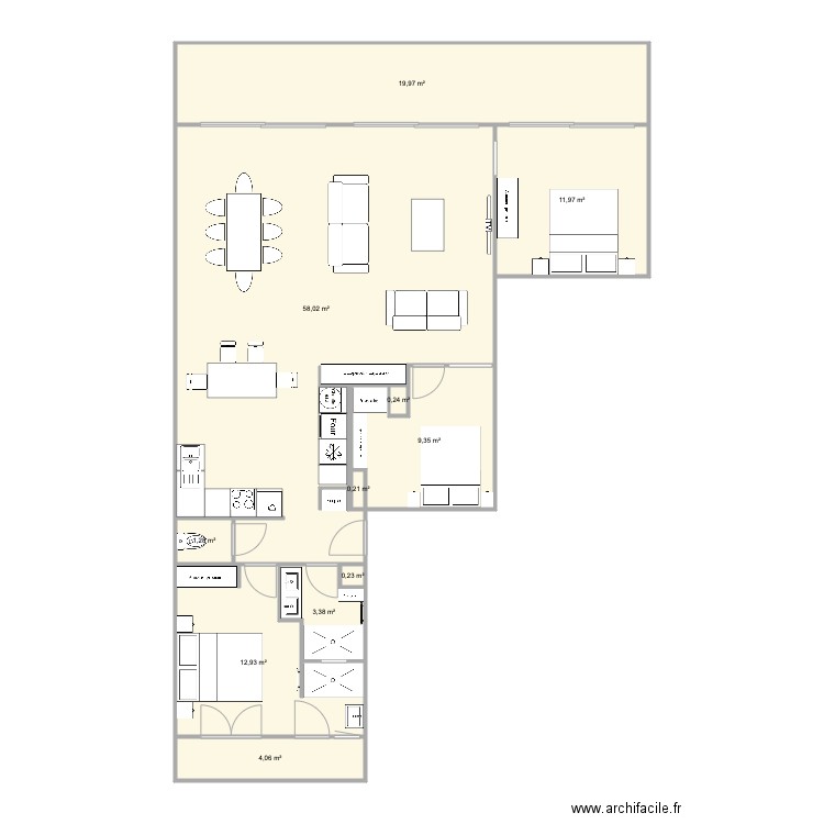 Pornichet porteur V ilot. Plan de 0 pièce et 0 m2