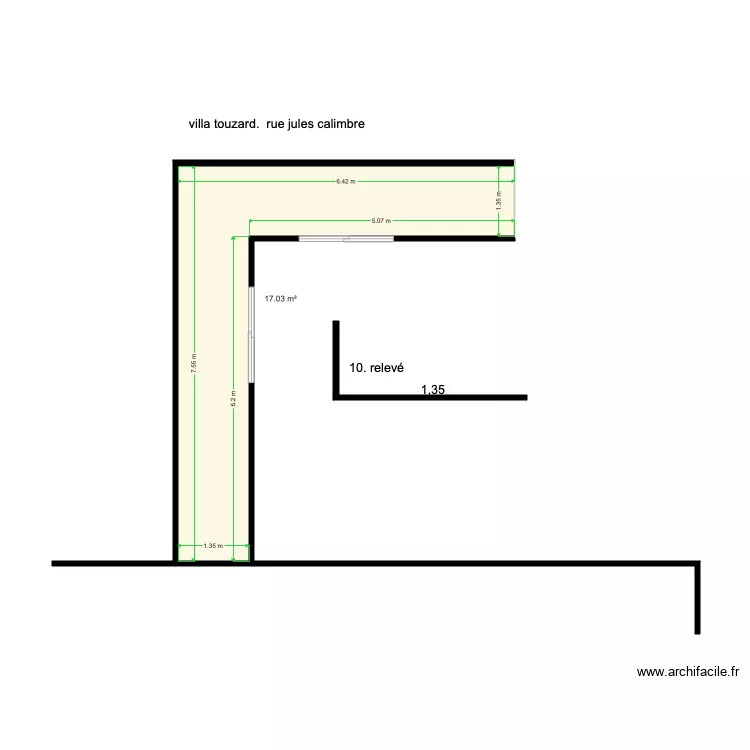 villa touzard. Plan de villa touzard. Plan de