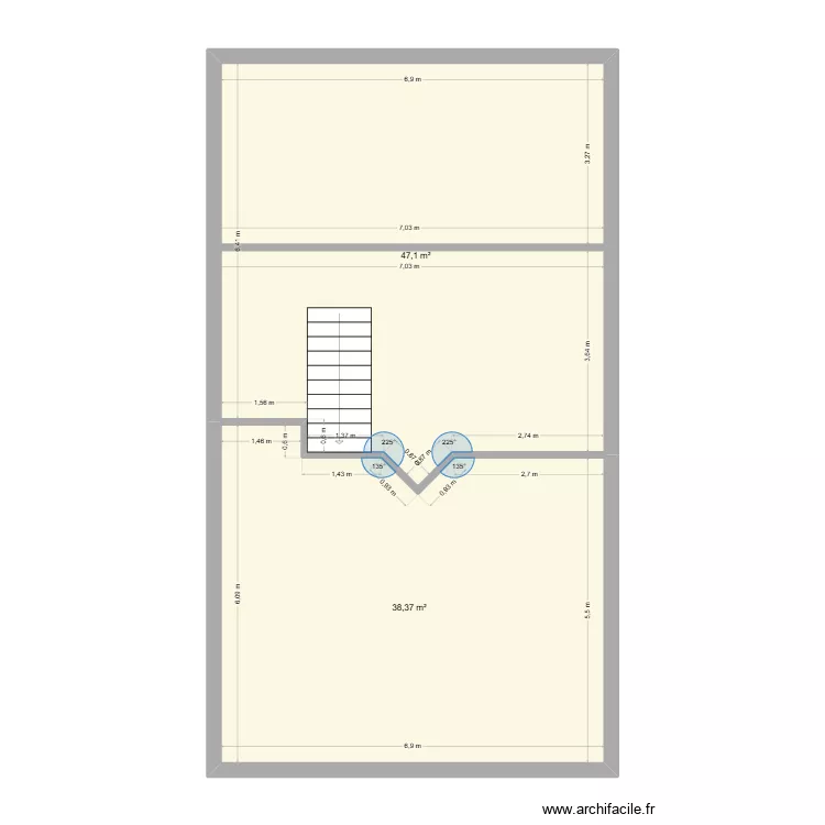 chalet etage. Plan de 2 Pièces et 85 m² chalet etage. Plan de 2 Pièces et 85 m²