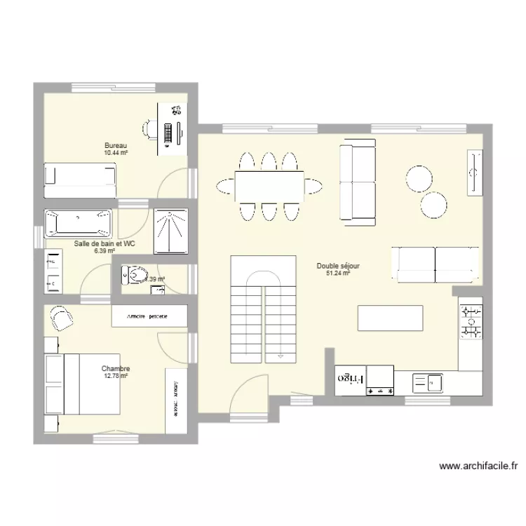 Maison 2. Plan de 
