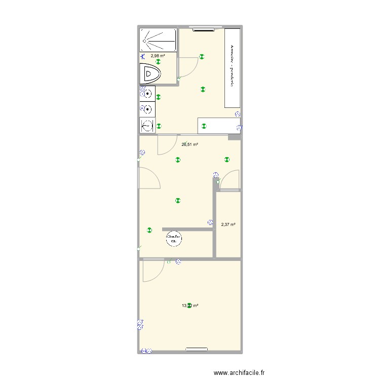 SOUS SOL. Plan de 0 pièce et 0 m2
