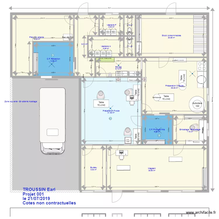 Troussin 001. Plan de 