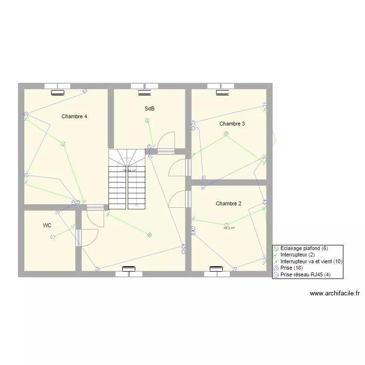 Jose Le Blance-Mesnil Etage. Plan de Jose Le Blance-Mesnil Etage. Plan de