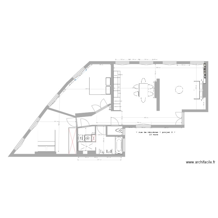 mezieres projet 2 13 mars . Plan de 0 pièce et 0 m2