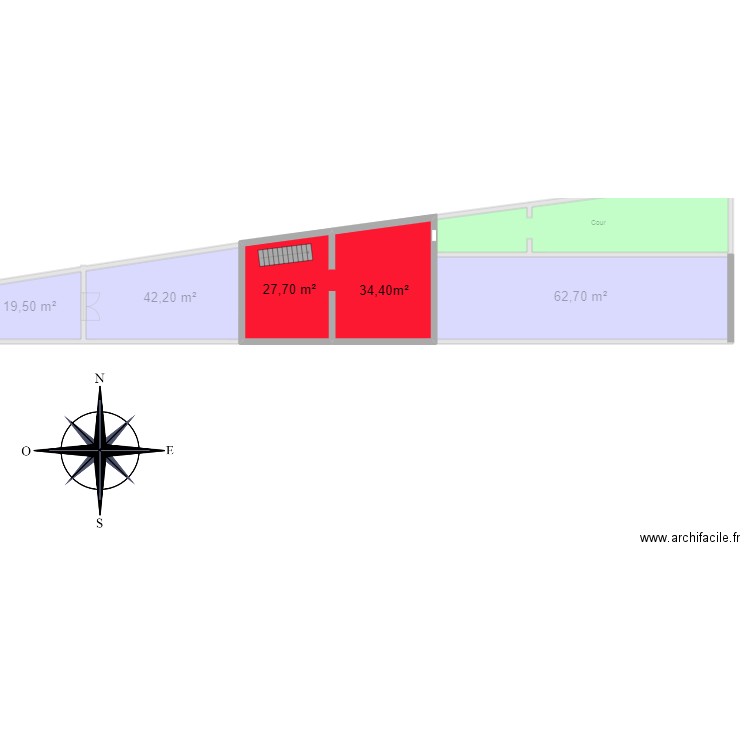 immeuble Leforest. Plan de 6 pièces et 279 m2