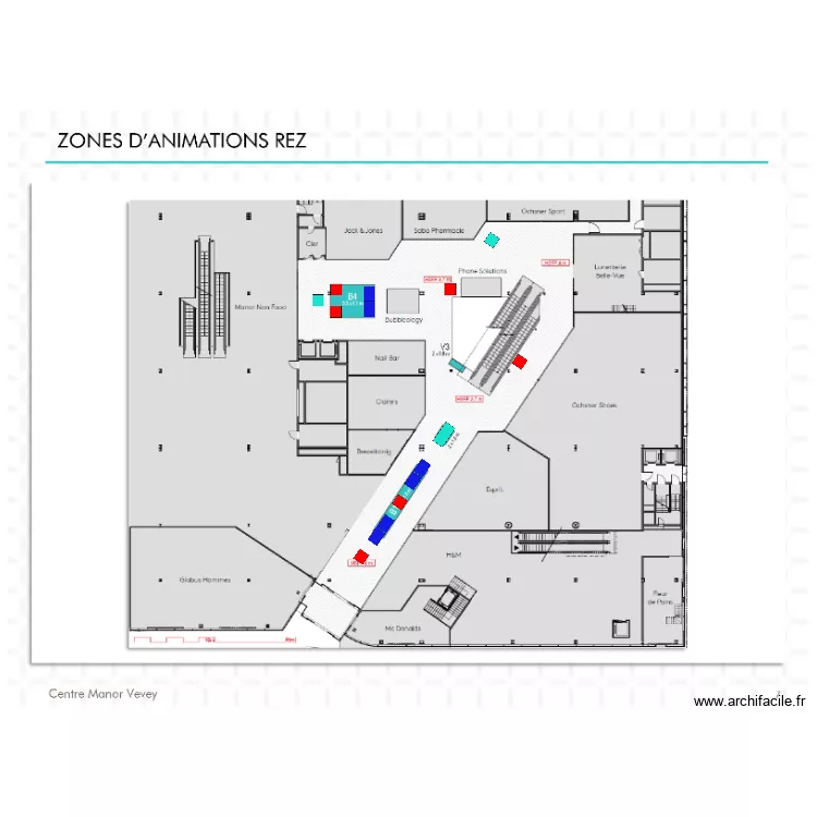 Vevey Rez Variante 3. Plan de 