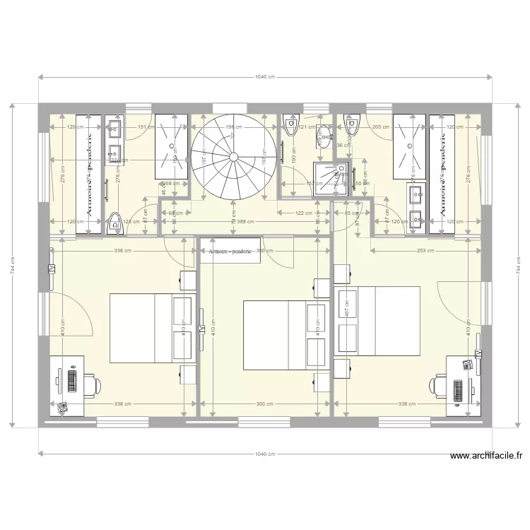 etage plantade. Plan de etage plantade. Plan de