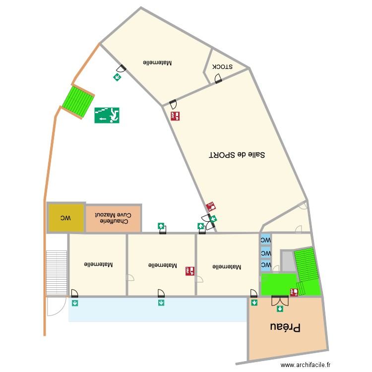 Saint servais BLOC C REZ. Plan de 0 pièce et 0 m2