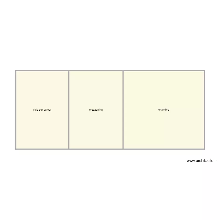 Croguennec cour 1er. Plan de 3  et 60 m²