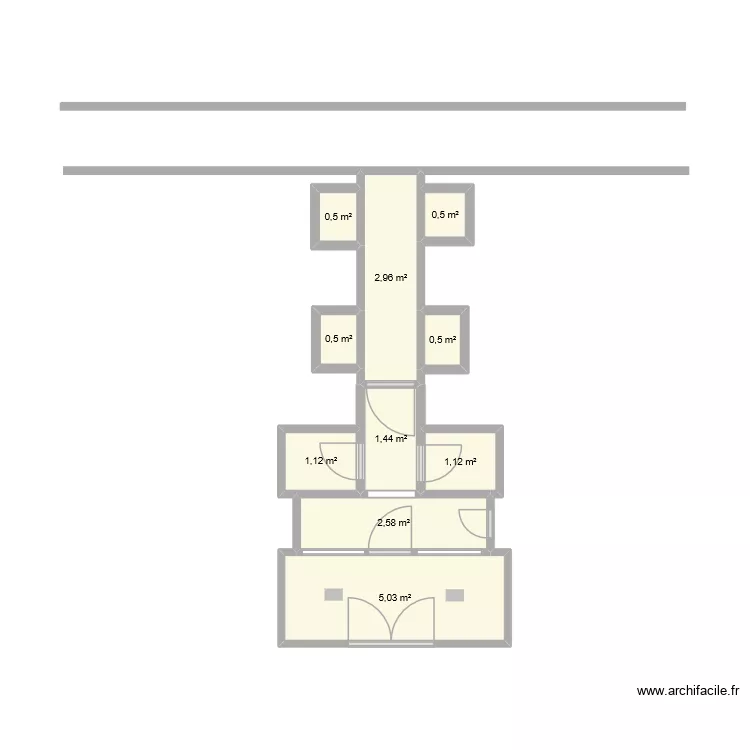 BANK. Plan de 10 pièces et 16 m²