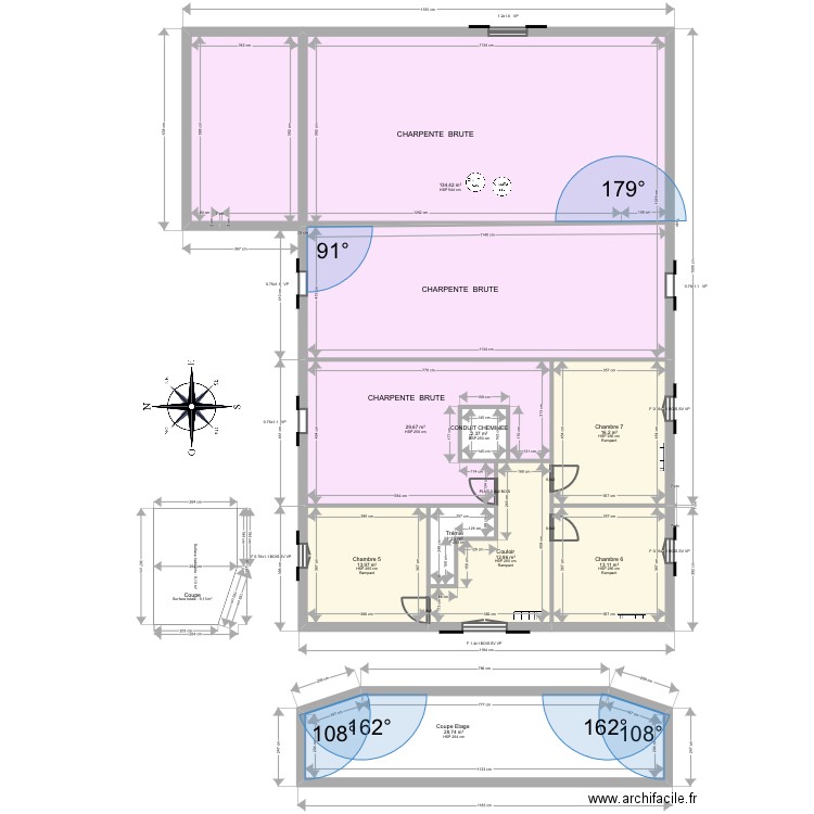 4281 v2. Plan de 25 pièces et 489 m2