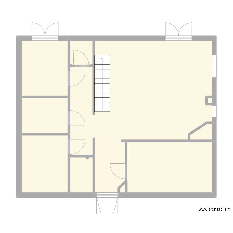 RDC appartement. Plan de 0 pièce et 0 m2
