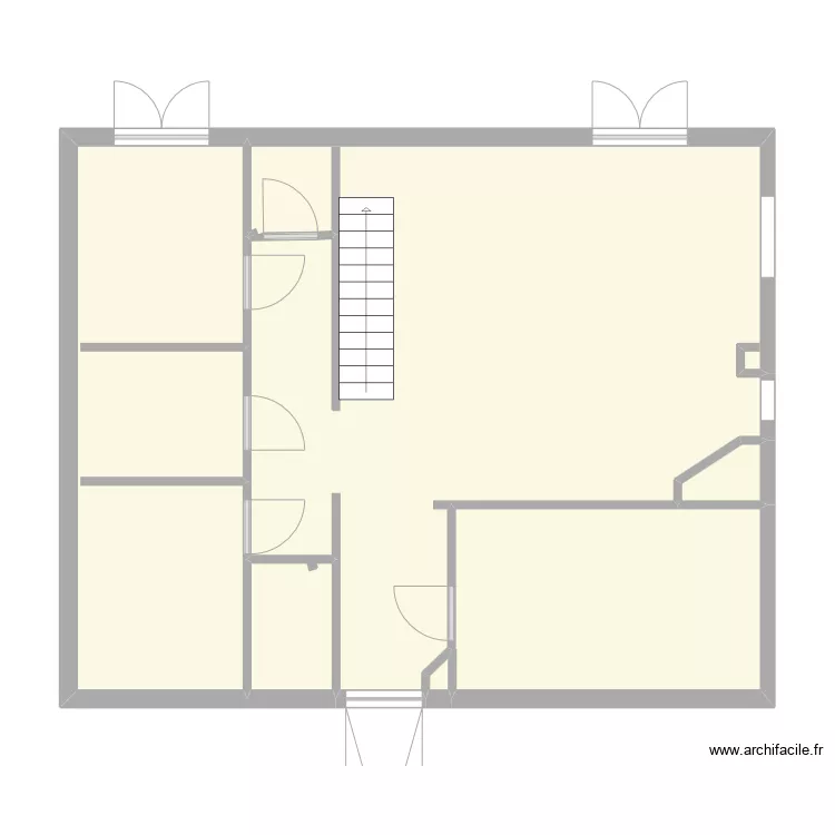 RDC appartement. Plan de 