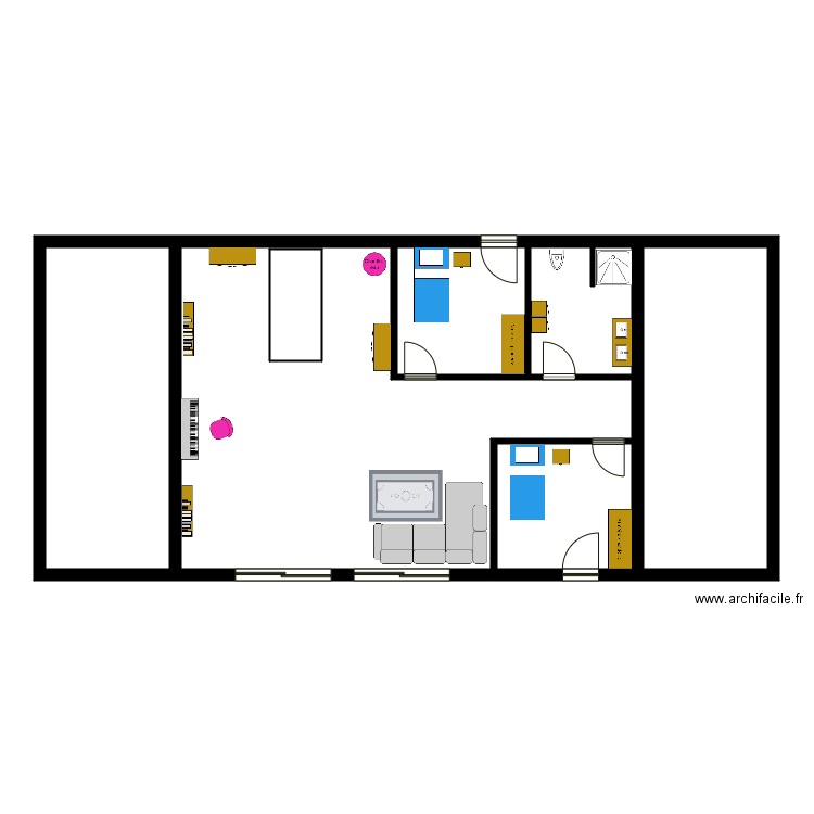 maison familiale étage  meublée. Plan de 0 pièce et 0 m2