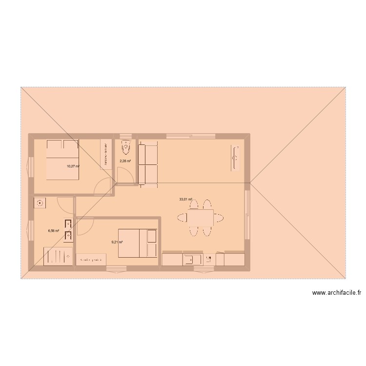 Minjou. Plan de 0 pièce et 0 m2