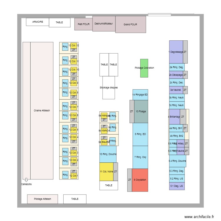 chaine horlogère. Plan de 0 pièce et 0 m2