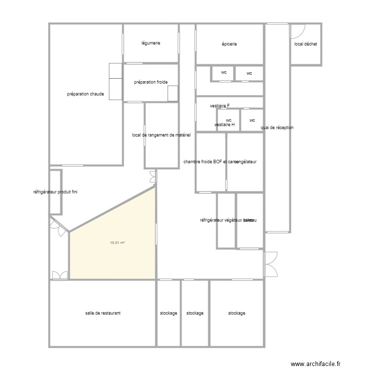 résidence les champs . Plan de 24 pièces et 100 m2