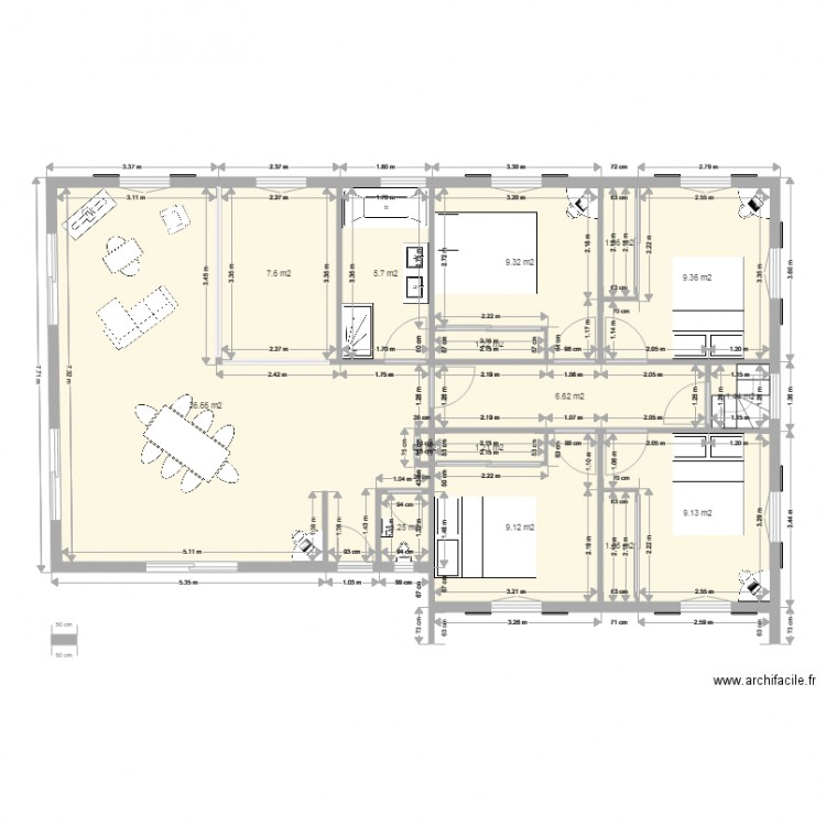 maison 110m2 4. Plan de 0 pièce et 0 m2
